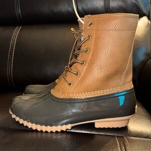 sporto Women's Duck Boots with Lace-Up size 8M